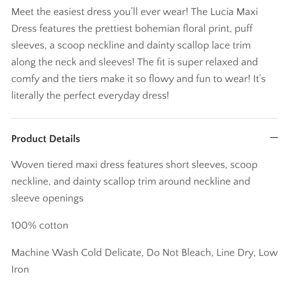 NEW bohemian floral tiered maxi dress w/lace trim - Picture 4 of 11